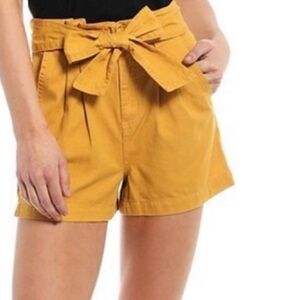 15. Everly Paper Bag Shorts in Marigold, Various Sizes